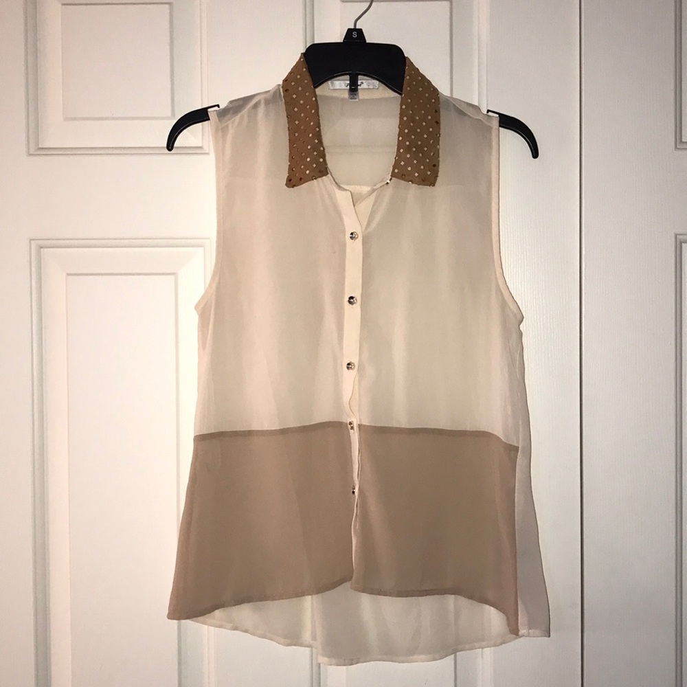 Papaya Sheer Tank Top